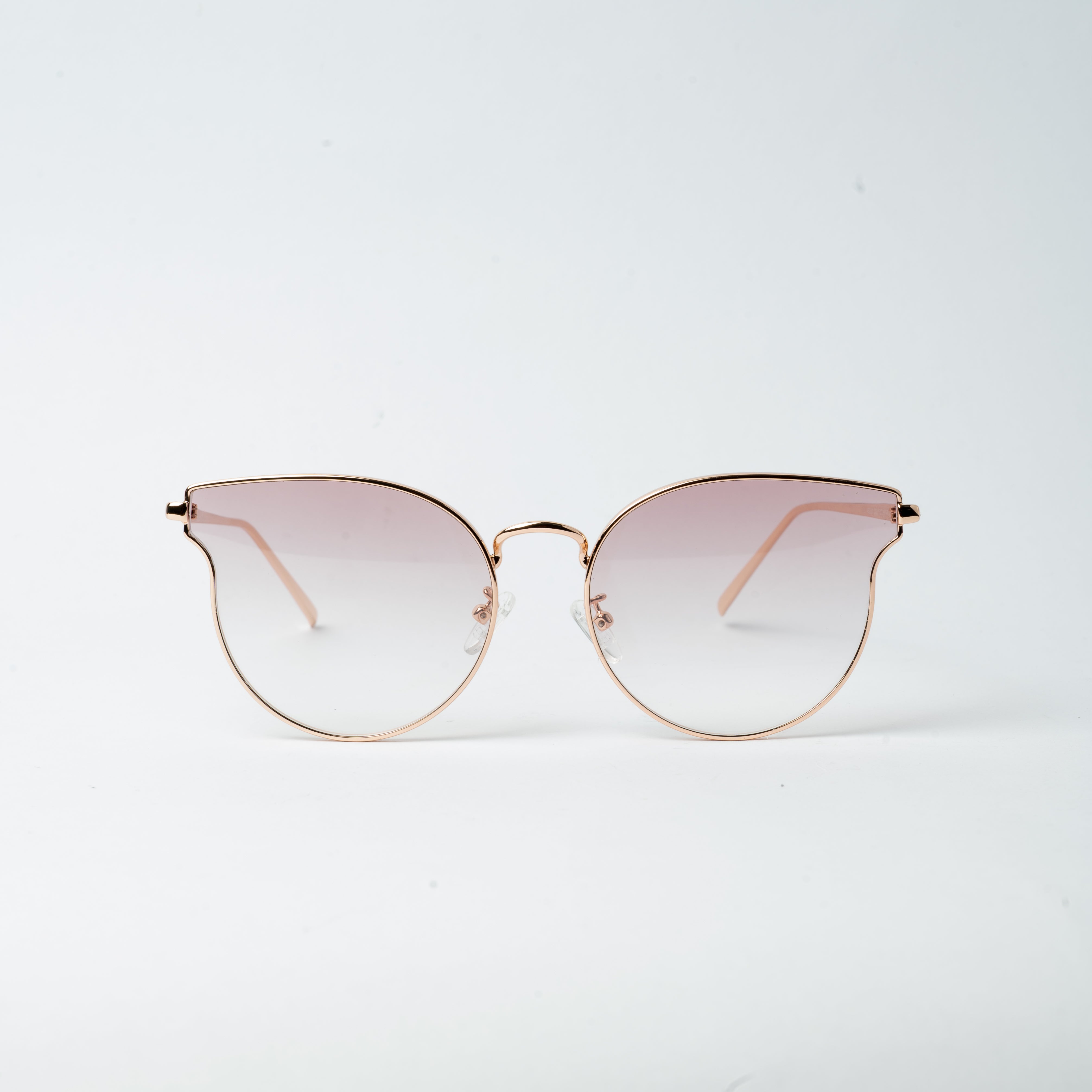 VAYO Aura – Rose Gold Cat Eye Sunglasses for Women | Elegant Metal & Acetate Frame