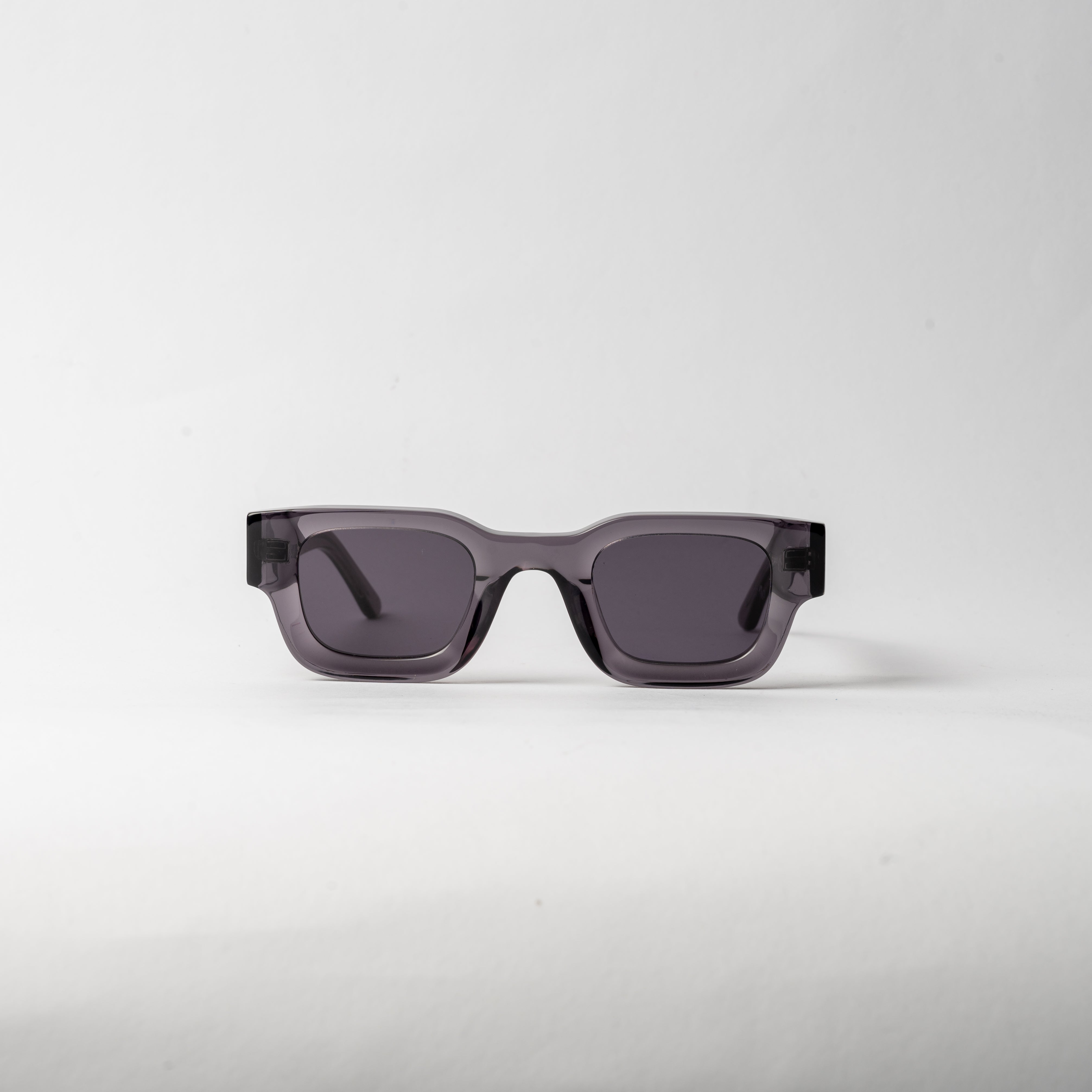 VAYO Mist unisex grey sunglasses with translucent acetate frame and polarized TAC lenses